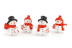 figurine résine bonhomme de neige - Petites décorations de Noël – 10doigts.fr