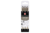Fineliners Sakura noirs, medium - 3 pcs - Feutres calibrés et fineliners pour le dessin de précision – 10doigts.fr