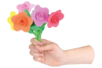 Kit 6 fleurs en caoutchouc mousse assorties - Kits clés en main – 10doigts.fr