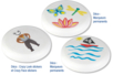 Frisbee à décorer - Supports de Coloriages – 10doigts.fr