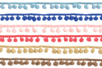 Galons à pompons - 2 couleurs assorties - Rubans et cordons – 10doigts.fr