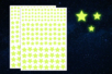 Gommettes étoiles phosphorescentes - 276 pcs - Décorations étoiles – 10doigts.fr