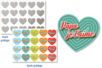 Cœurs “Message d’amour” à gratter - 40 stickers - Gommettes coeurs – 10doigts.fr