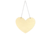 Plaques coeur en bois à suspendre - 6 pièces - Plaque de porte – 10doigts.fr