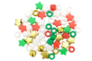 Perles de Noël en plastique - 50 perles - Petites décorations de Noël – 10doigts.fr