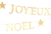Guirlande en bois "Joyeux Noël" - Supports de Noël en bois – 10doigts.fr