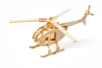 Hélicoptère 3D en bois naturel à monter - Jeux et Jouets en bois – 10doigts.fr