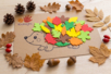 Hérisson à imprimer automne DIY - Activités manuelles animaux : nos idées créatives pour les enfants – 10doigts.fr
