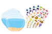 Kit 4 mini mondes gommettes Aquarium - Kits créatifs avec gommettes : le plein d’idées pour les petits artistes – 10doigts.fr