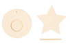 Bougeoirs étoile en bois - 4 pièces - Bougeoirs en bois – 10doigts.fr