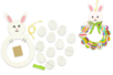 Couronne de Pâques lapin et œufs - Kits activités Pâques – 10doigts.fr
