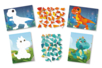 Kit tableaux stickers au numéro A5 dinosaures - 2 pcs - Kits animaux et nature : créez votre propre univers sauvage – 10doigts.fr