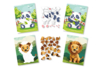 Kit tableaux stickers au numéro A5 lion et panda - 2 pcs - Kits animaux et nature : créez votre propre univers sauvage – 10doigts.fr