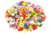Boutons ronds colorés - environ 1200 pièces - Boutons – 10doigts.fr