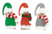 Minis écharpes tricotées - 6 pièces - Petites décorations de Noël – 10doigts.fr