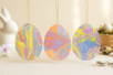 peinture marbré oeuf de pâques activité enfant - Activités manuelles DIY Pâques – 10doigts.fr