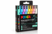 Marqueurs Posca PC1MR - 8 couleurs soft - Feutres calibrés et fineliners pour le dessin de précision – 10doigts.fr