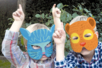 Masques animaux à décorer - Set de 12 - Mardi gras, carnaval – 10doigts.fr