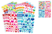 Méga set de 936 gommettes coeurs - 16 planches - Gommettes cœur : des cœurs adhésifs pour vos activités créatives – 10doigts.fr