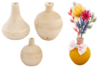 mini vases en bois - Vases et soliflores à décorer – 10doigts.fr