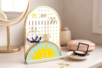 Miroirs adhésifs dorés sur porte-bijoux - Miroirs à coller – 10doigts.fr