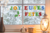 Lettres gel "Joyeux Noël" pour fenêtres - Décorations de Noël pour vitres – 10doigts.fr