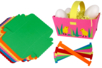 Paniers colorés en carte forte - Set de 6 - Paniers de Pâques – 10doigts.fr