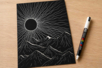 papier noir lisse  - Papier multi-technique (mixed media) – 10doigts.fr