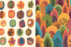 papier promenade en forêt - Papiers scrapbooking – 10doigts.fr