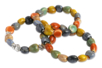 Perles mouchetées en céramique - 80 perles - Perles en céramique – 10doigts.fr