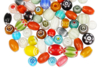 Perles indiennes chevrons en verre - 40 perles - Perles en verre - 10doigts.fr