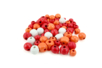 Perles en bois en camaïeu de rouge - 70 perles - Perles Bois – 10doigts.fr