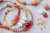 Perles en verre multicolores - environ 750 perles - Perles Verre – 10doigts.fr