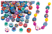 Perles rondelles Millefiori - 100 perles - Perles Pâte polymère – 10doigts.fr
