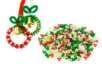 Perles tripod de Noël - 500 pièces  - Petites décorations de Noël – 10doigts.fr