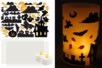 Kit photophores d'halloween - 2 photophores à monter - Kits activités Halloween – 10doigts.fr