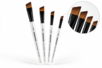 Pinceaux biseautés Daler-Rowney - 4 pièces - Pinceaux et brosses pour peinture acrylique – 10doigts.fr