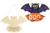 Plaque Porte Chauve-souris - Supports d'Halloween à décorer – 10doigts.fr