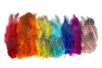 Plumes de pintade colorées - environ 250 plumes - Plumes décoratives - 10doigts.fr