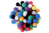 Mini-pompons couleurs vives - Set de 200 - Pompons – 10doigts.fr