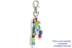 Porte-clefs ou mousqueton de perles bayadères en verre - Tutos Porte-clés – 10doigts.fr