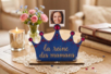 Porte-photo couronne en bois fete des mères - Supports plats en bois – 10doigts.fr