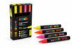 Posca fluorescent PC5M - 4 couleurs  - Marqueurs POSCA : la référence mondiale de la peinture nomade – 10doigts.fr