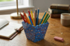pot à crayons en bois ondulé - Supports Mosaïques – 10doigts.fr