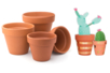 Pots en terre cuite - Taille au choix - Supports en Céramique et Terre Cuite - 10doigts.fr