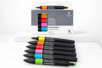 Promarker Tons vibrants — 6 couleurs, Winsor & Newton - Feutres à alcool : des couleurs intenses et des dégradés sans traces – 10doigts.fr