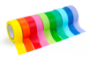 Masking tape arc-en-ciel - 10 rouleaux - Adhésifs colorés et Masking tape – 10doigts.fr