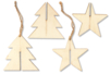 Sapin 3D ou étoile 3D à suspendre - Décors en bois Noël – 10doigts.fr