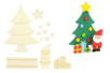 Scenette de Noël en bois à monter - Décorations de Noël en bois – 10doigts.fr