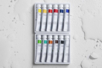 Set de 12 tubes aquarelle étude Lefranc Bourgeois, 10 ml - Couleurs aquarelle – 10doigts.fr